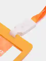 Оранжевый бейдж вертикальный