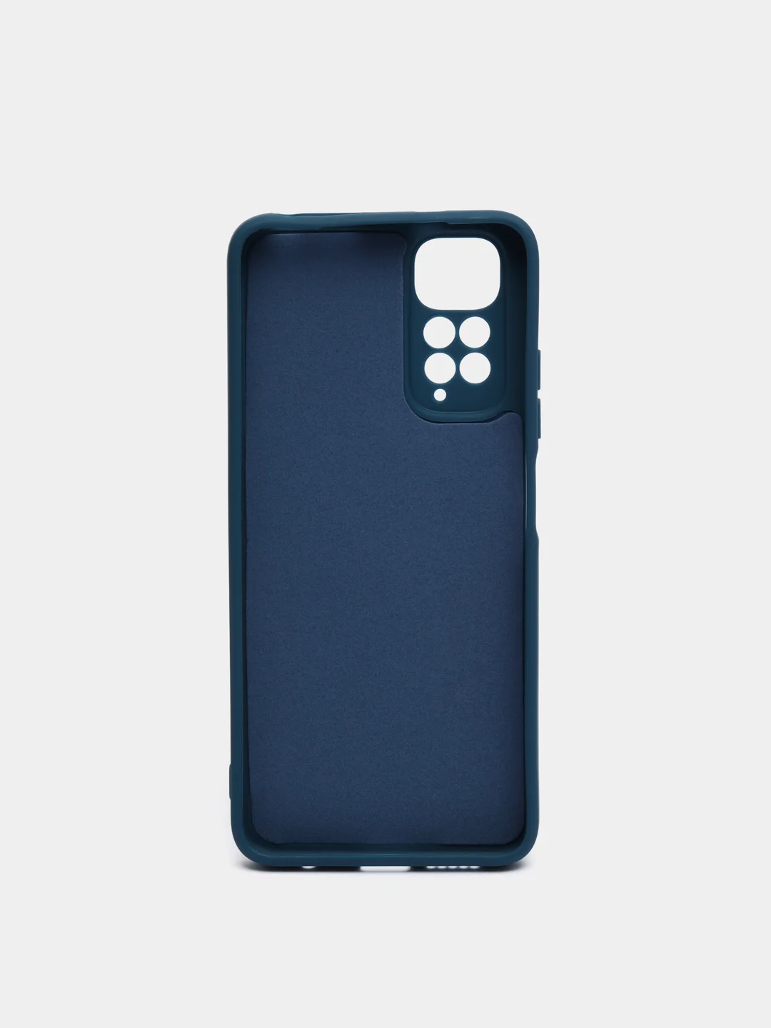 Темно-синий чехол Xiaomi Redmi Note 11 4G, Redmi Note 11S силиконовый, цветной, с мягким подкладом
