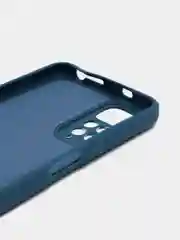 Темно-синий чехол Xiaomi Redmi Note 11 4G, Redmi Note 11S силиконовый, цветной, с мягким подкладом