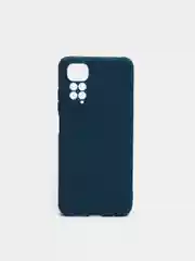 Темно-синий чехол Xiaomi Redmi Note 11 4G, Redmi Note 11S силиконовый, цветной, с мягким подкладом