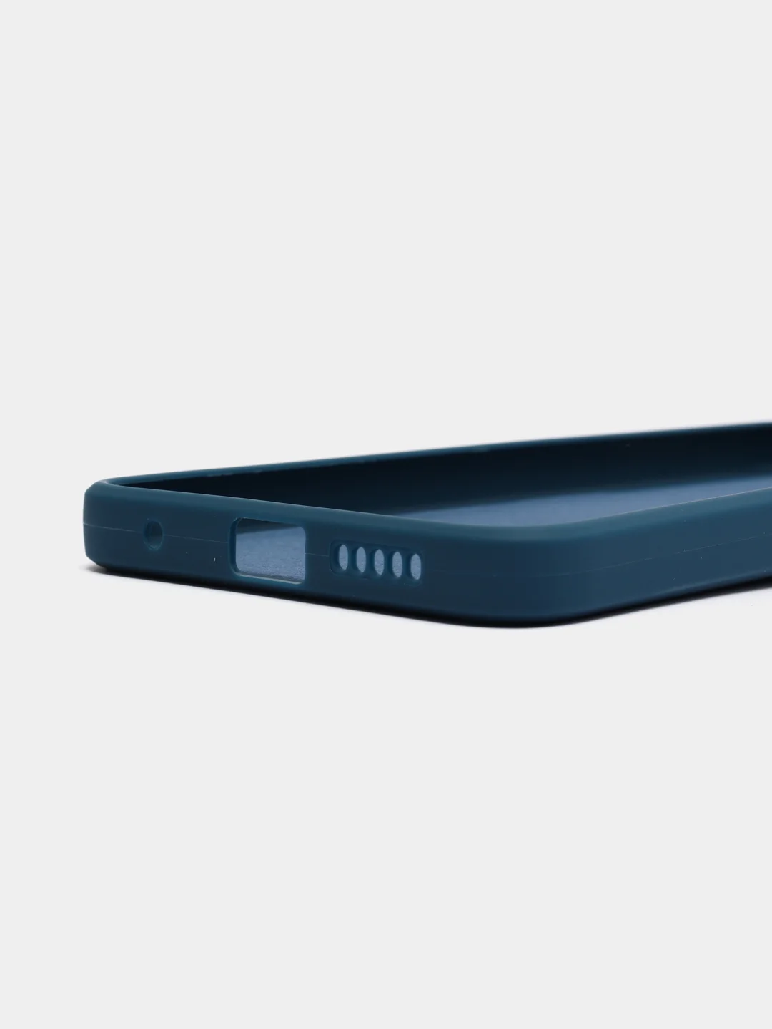 Темно-синий чехол Xiaomi Redmi Note 11 4G, Redmi Note 11S силиконовый, цветной, с мягким подкладом