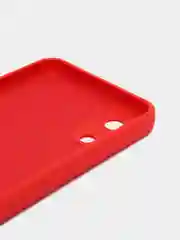 Красный чехол Samsung Galaxy A03 Core, Галакси А03 Кор силиконовый, цветной, с мягким подкладом