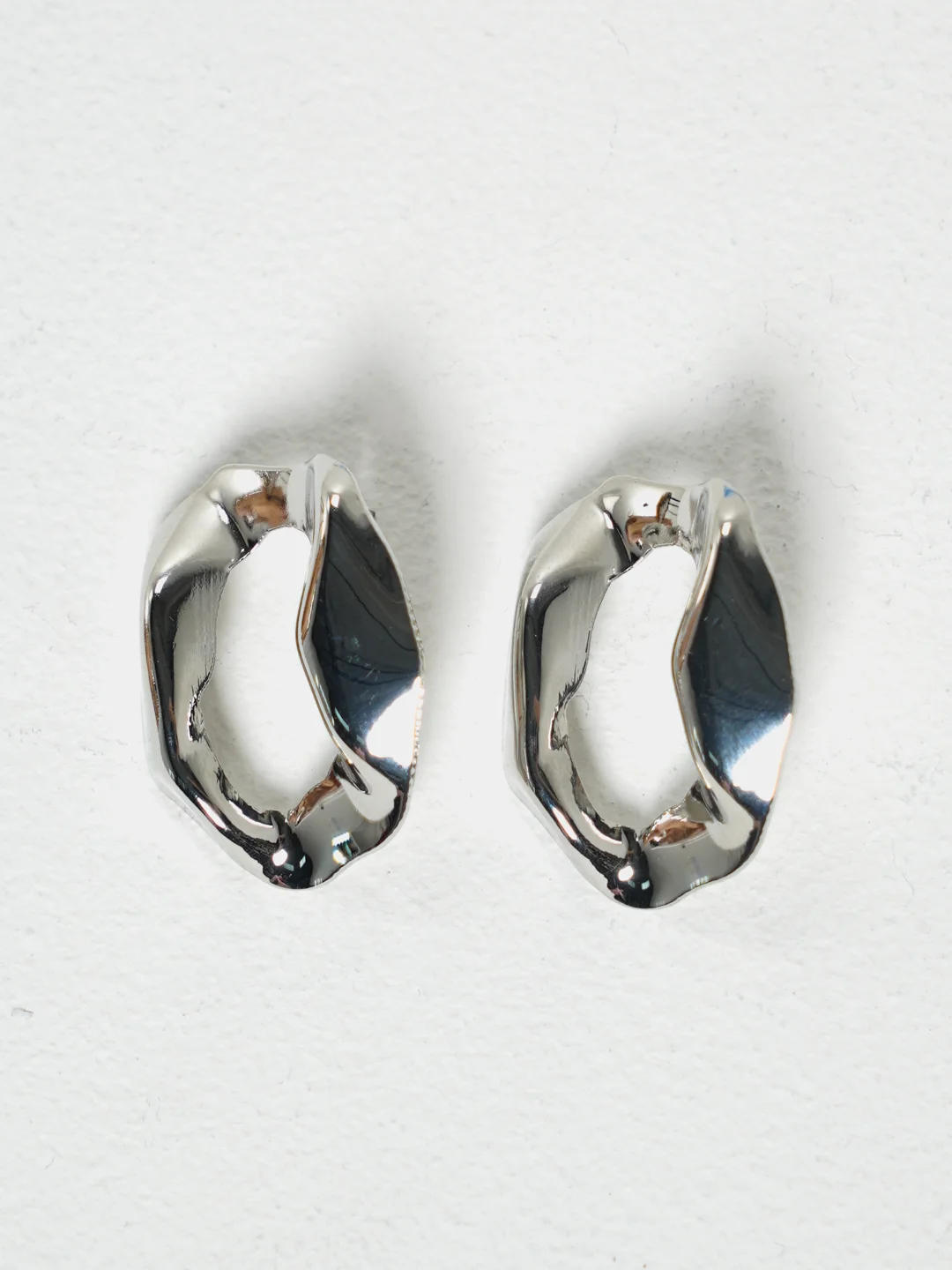 Серьги женские, "Индиго", с мятым эффектом, сережки гвоздики
