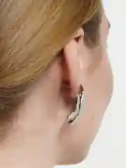 Серьги женские, "Индиго", с мятым эффектом, сережки гвоздики