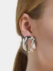 Серьги женские, "Индиго", с мятым эффектом, сережки гвоздики
