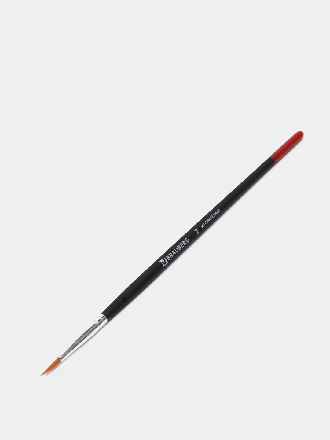 Кисти BRAUBERG, набор 5 шт. (синтетическая круглая № 1, 2, 5, плоская № 5, 8) 200219
