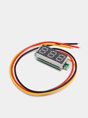 Мини вольтметр трехпроводной 0 - 100 VDC