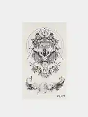 Аметистовый временная переводная татуировка на тело, тату, татушка, tatto, тату цветок, рисунок