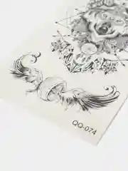 Аметистовый временная переводная татуировка на тело, тату, татушка, tatto, тату цветок, рисунок
