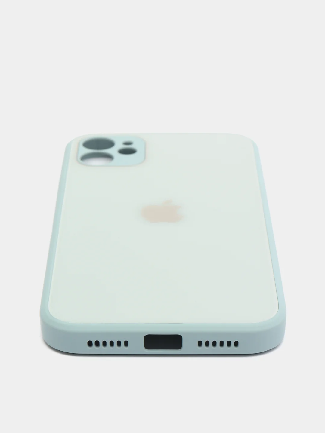 Ледяной чехол силиконовый со стеклянной панелью для Apple iPhone 11 (Айфон 11)