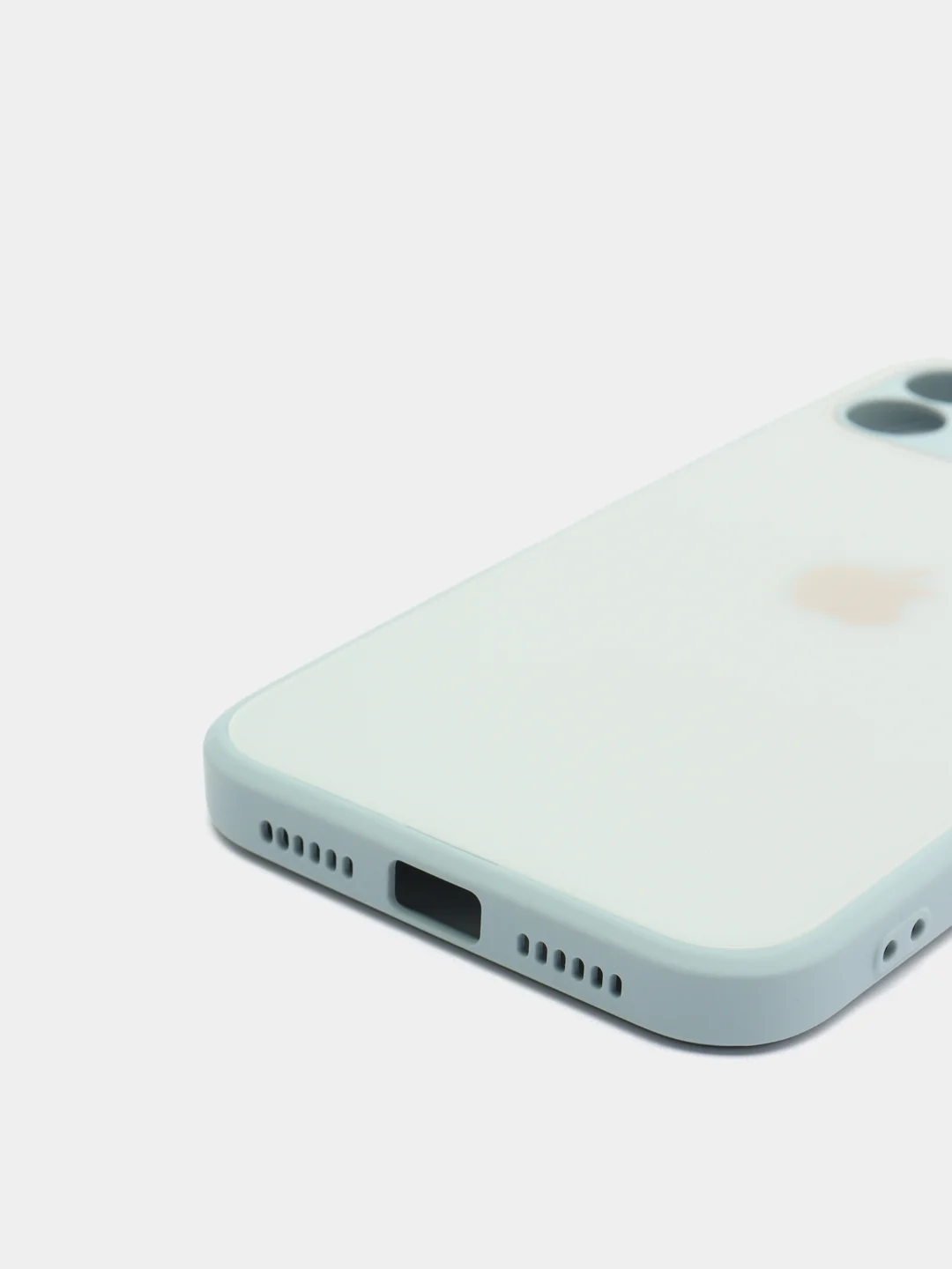 Ледяной чехол силиконовый со стеклянной панелью для Apple iPhone 11 (Айфон 11)