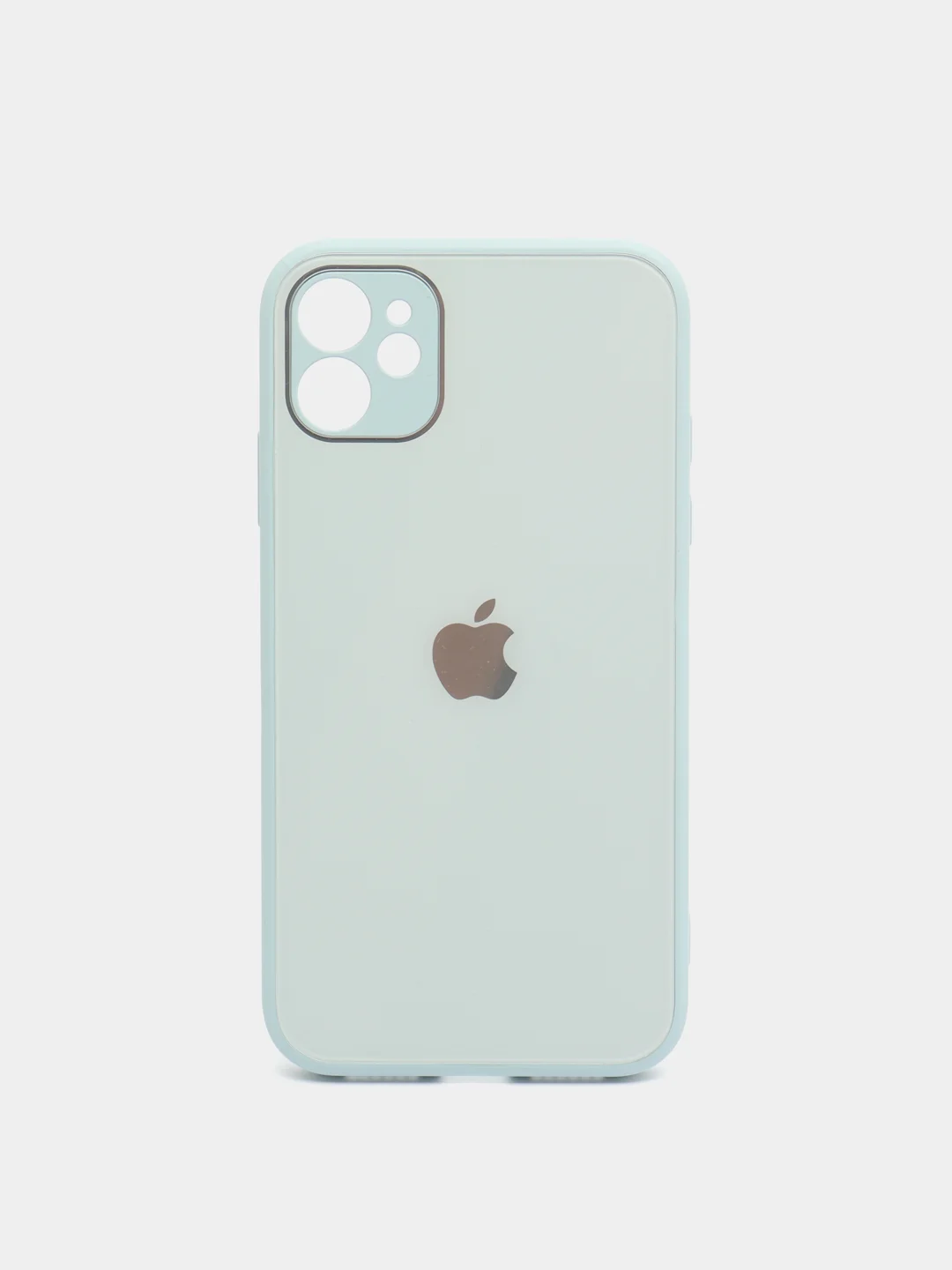 Ледяной чехол силиконовый со стеклянной панелью для Apple iPhone 11 (Айфон 11)