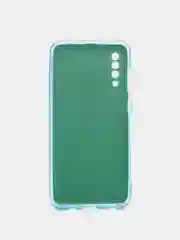 Голубой чехол Samsung Galaxy A50 / A50s / A30s блестящий сияющий с защитой камеры