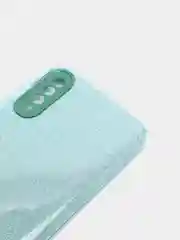Голубой чехол Samsung Galaxy A50 / A50s / A30s блестящий сияющий с защитой камеры