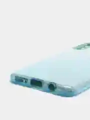Голубой чехол Samsung Galaxy A50 / A50s / A30s блестящий сияющий с защитой камеры