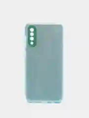 Голубой чехол Samsung Galaxy A50 / A50s / A30s блестящий сияющий с защитой камеры
