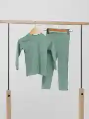 Зеленый детский комплект из кашкорсе