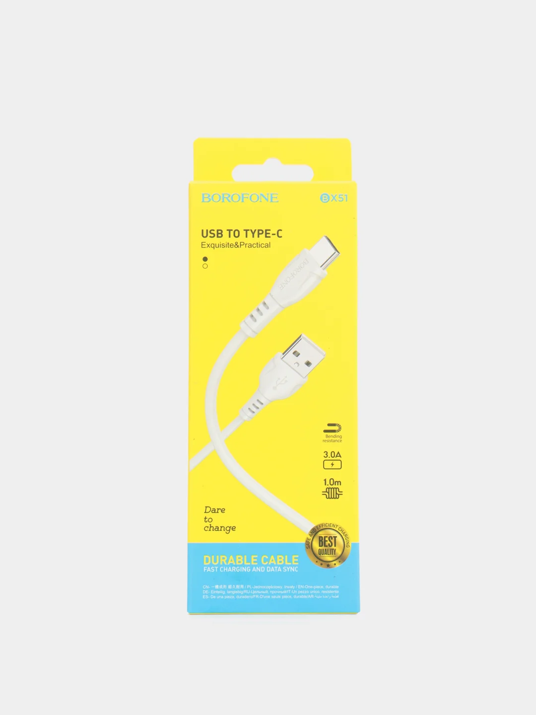 Кабель зарядки для type-c Borofone BX51 3A 1м