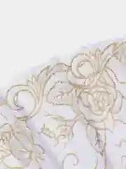 Белый веер ручной, складной