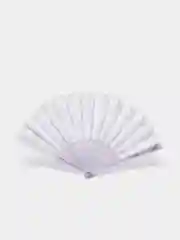 Белый веер ручной, складной