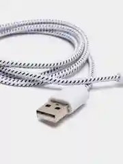 Белый кабель для зарядки телефона micro USB, провод зарядный, шнур юсб быстрая зарядка
