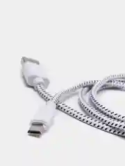 Белый кабель для зарядки телефона micro USB, провод зарядный, шнур юсб быстрая зарядка