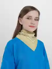 Песочный хаки бандана унисекс, с принтом, 55*55 см