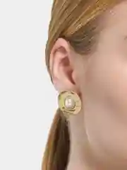 Золотой серьги с жемчугом Dionisiya
