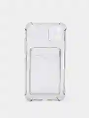 Прозрачный чехол с  карманом для карт для Iphone 11, противоударный, силиконовый