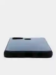 Синий чехол для Samsung M31 под кожу силиконовый