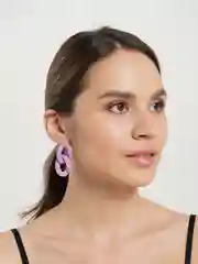 Серьги витой эллипс