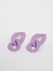 Серьги витой эллипс