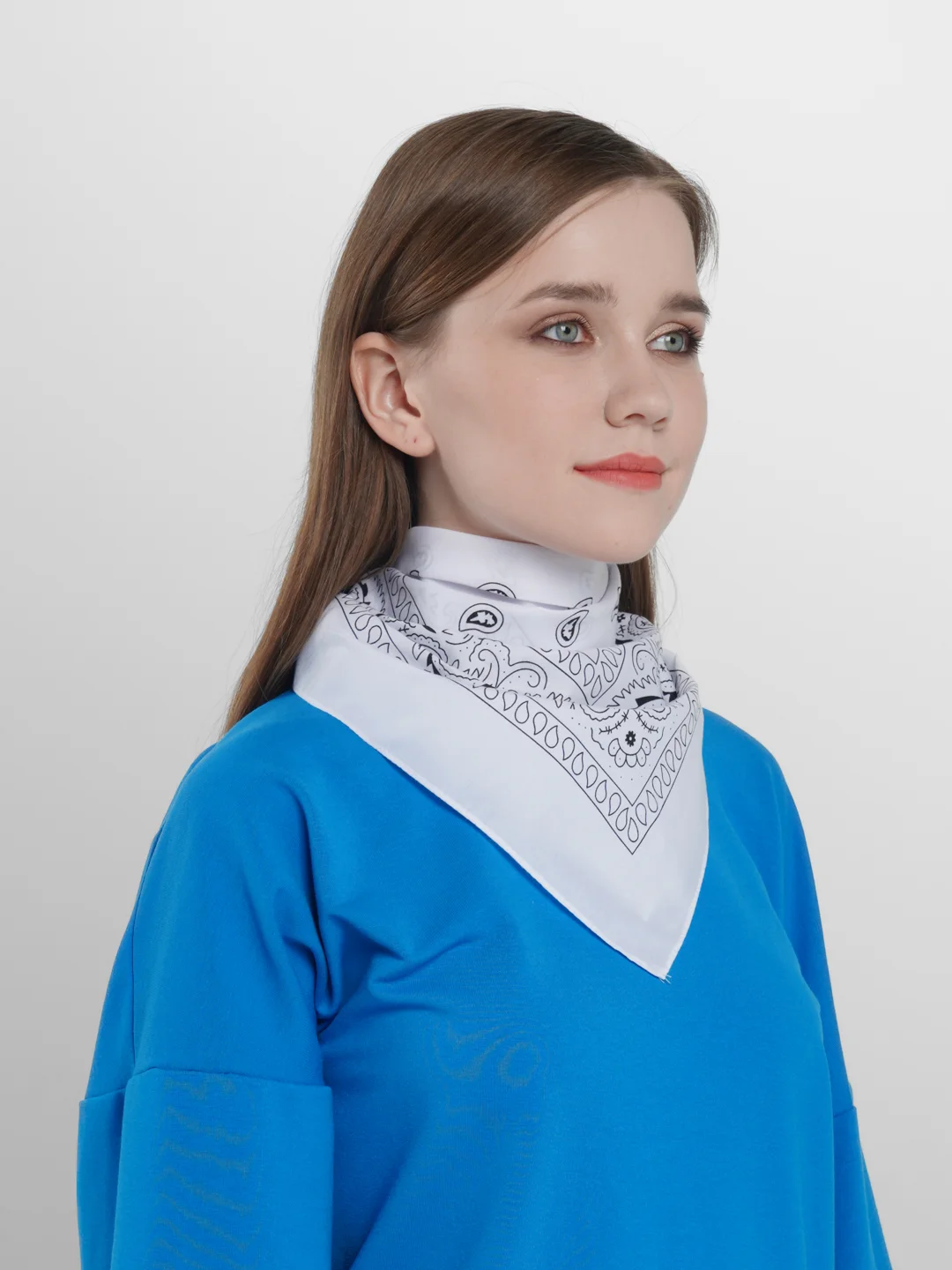 Белый бандана с принтом