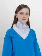 Белый бандана с принтом
