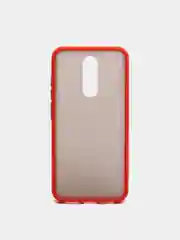 Красный чехол для Redmi 8 матовый, противоударный
