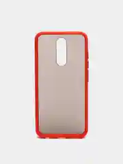 Красный чехол для Redmi 8 матовый, противоударный