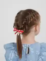 Красный бантик для волос