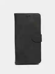 Черный кожаный PU чехол книжка Samsung Galaxy A12 / M12 , Самсунг Галакси А12/ М12
