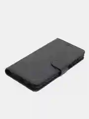 Черный кожаный PU чехол книжка Samsung Galaxy A12 / M12 , Самсунг Галакси А12/ М12