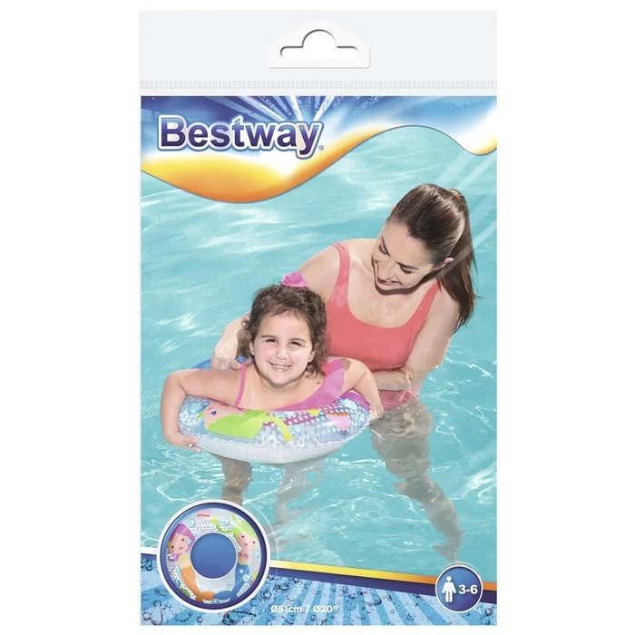 Круг надувной Bestway "Морские приключения", детский, для плавания, 51 см, от 3-6 лет