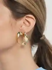 Серьги женские, "Индиго", с мятым эффектом, сережки гвоздики