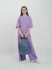 Голубой рюкзак с кошельком, 5 цветов