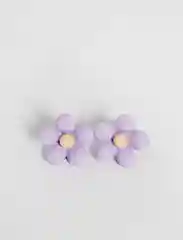 Серьги "Фиолетовые цветы"