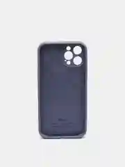 Небесно-голубой чехол Silicone Case для iPhone 12 Pro Max с логотипом закрытый низ