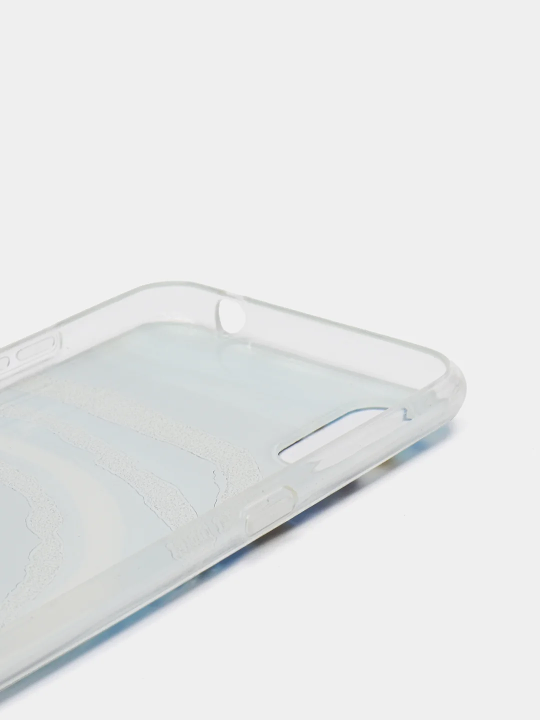 Синий чехол Samsung Galaxy A01 / M01, Галакси А01 / М01, силиконовый, с мраморным рисунком