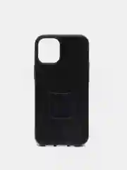Угольный чехол для iPhone 12 / 12 Pro (6.1), 12 Pro Max, 12 Mini, черный, под кожу