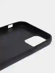 Угольный чехол для iPhone 12 / 12 Pro (6.1), 12 Pro Max, 12 Mini, черный, под кожу