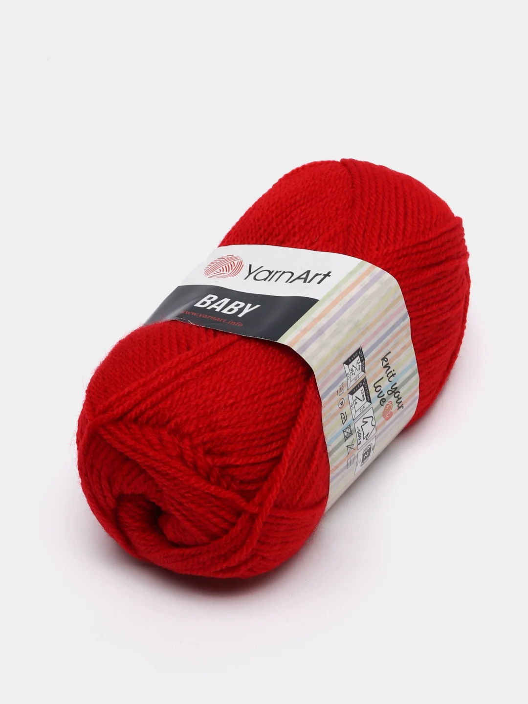 Красный пряжа YarnArt "Baby", 50г, 150м, 100% акрил