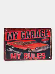 Винтажные жестяные таблички "Garage"