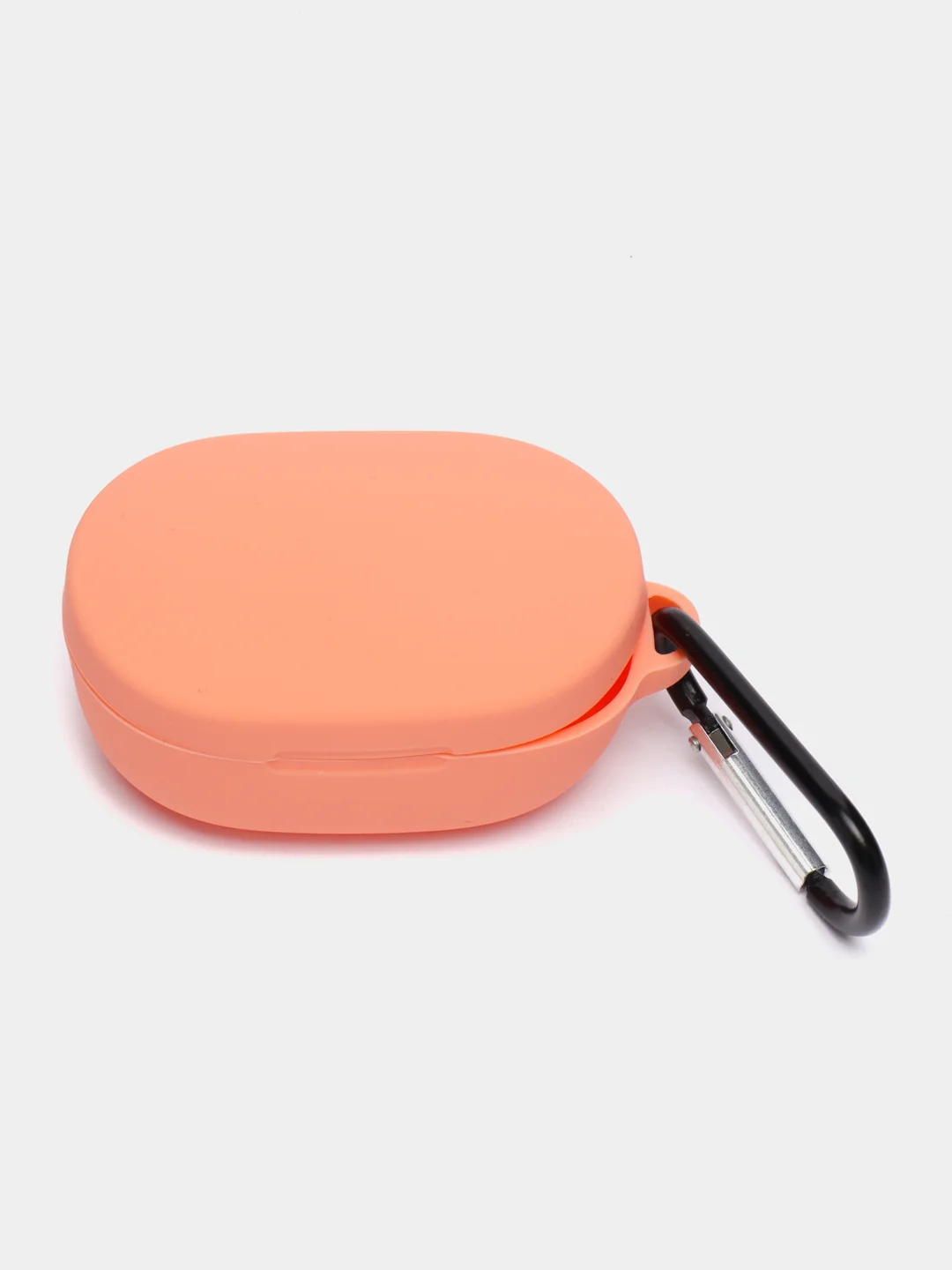 Коралловый силиконовый чехол AirDots с карабином